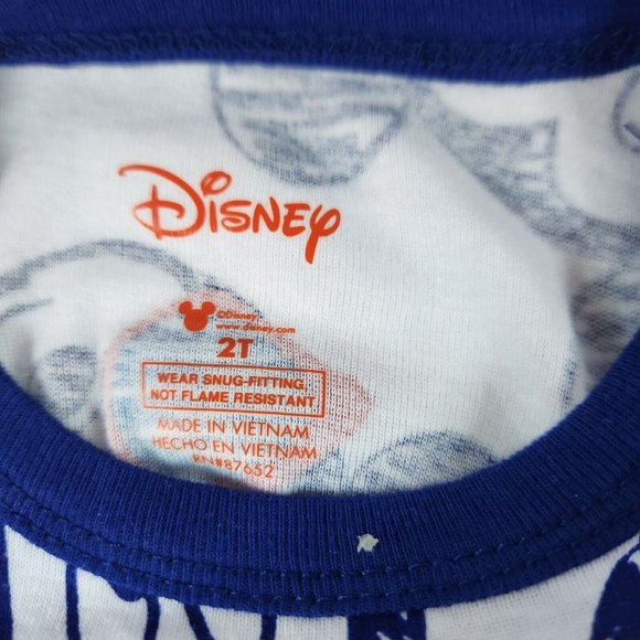 Disney Mickey & Minnie Mouse Toddler Pajamas set 2 pc 2T patriotic 12 mo baby - Picture 6 of 12